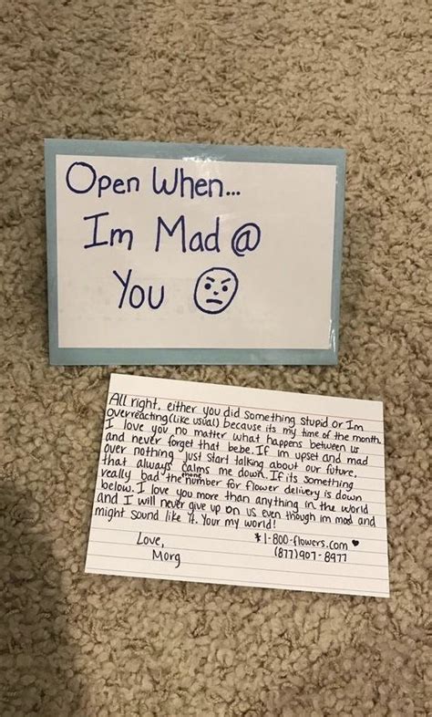 A Sign That Says Open When Im Mad At You Next To A Note