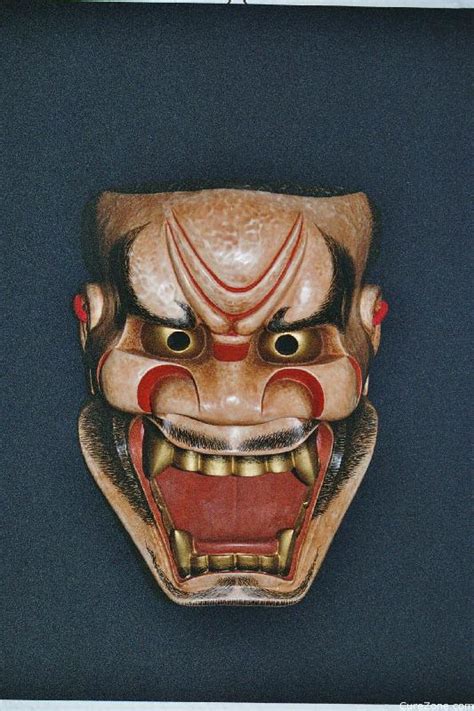 Noh Traditional Japanese Hand Carved Wooden Masks On Curezone Image