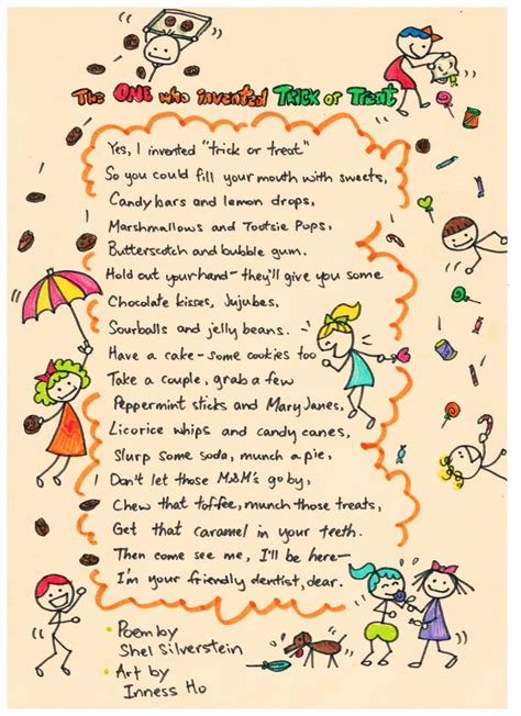 The One Who Invented Trick Or Treat By Shel Silverstein