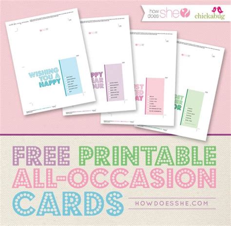 Free Printable All Occasion Cards Chickabug Printable Greeting