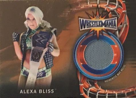 Alexa Bliss 2018 Topps Wwe Road To Wrestlemania Mat Relic Card Bronze