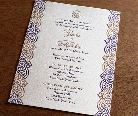 Indian Letterpress Wedding Invitation Gallery - Jivika | Invitations by