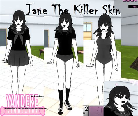 Yandere Simulator Skin Jane The Killer By Patatita123 On Deviantart
