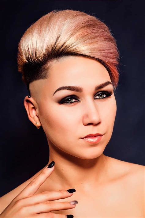 Cute And Rebellious Half Shaved Head Hairstyles Love Hairstyles