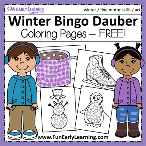 Please share bingo marker coloring pages with delicious or other social media, if you curiosity with this wall picture. Winter Bingo Dauber Coloring Pages Free Printable