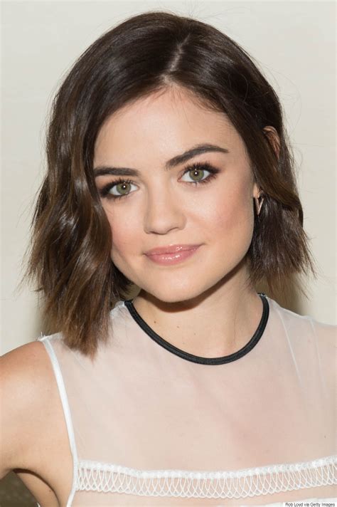 Find a short hair look for every hair texture — pixie cuts, lobs, bobs, and more. Lucy Hale Looks Sweet And Summery In White Lace Dress
