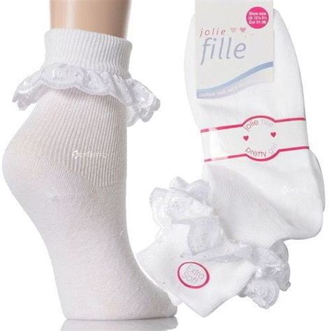 6 Or 12 Pairs Girls Cotton Lace Ankle Socks School Frilly All Sizes
