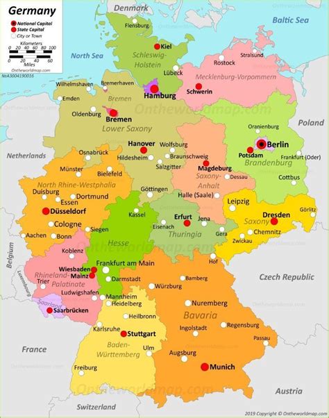 Map Of Germany Germany Map Germany German Map