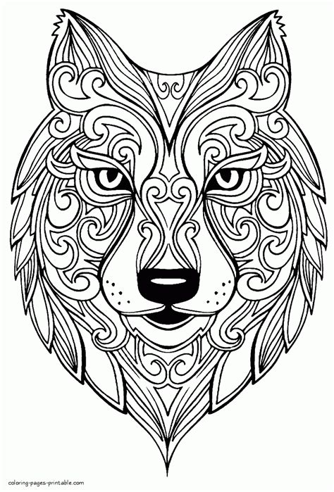 Adult Animal Coloring Pages Coloring Home