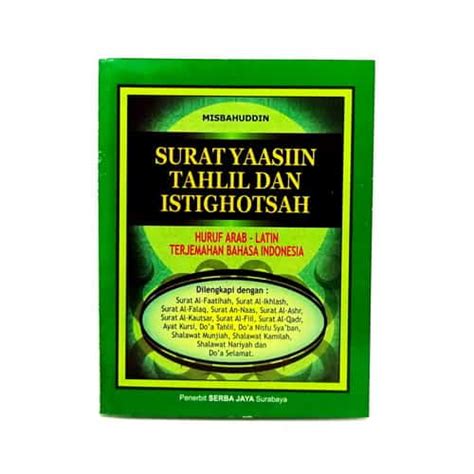 Surat yasin tahlil dan doa arwah lengkap is free. Buku Surat Yasin Tahlil dan Istighotsah