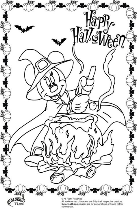 Mickey Mouse Halloween Coloring Pages Coloring Home