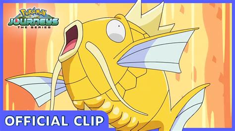 Ripped Magikarp Pokémon Journeys The Series Official Clip Youtube