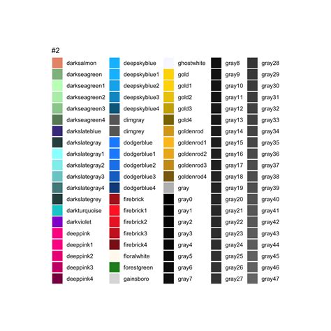 Usually for baby girl, pink is the most widely chosen color. Awesome List Of 657 R Color Names You Need to Know - Datanovia