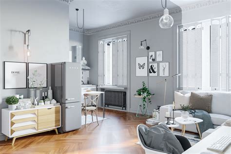 Apartment In Scandinavian Style On Behance