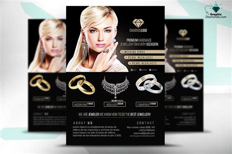 Jewelry Flyer Psd Template Flyer Templates ~ Creative Market