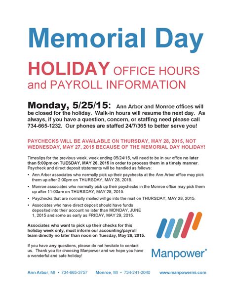 Memorial Day 2021 Out Of Office Message Examples How Your Business Can