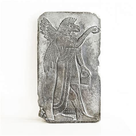 Nisroch Assyrian Eagle God Hand Made Cement Archaeological Etsy