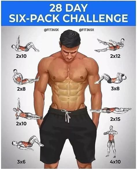 28 Days To Six Pack Abs Workout Plan In 2022 Abs Workout Routines