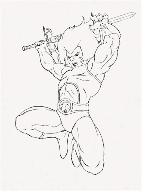 Coloring With Thunder Cats Coloring Pages Thundercats Desenhos