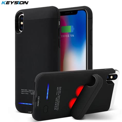 Keysion Portable Charging Case For Iphone X 4000mah Battery Power Bank
