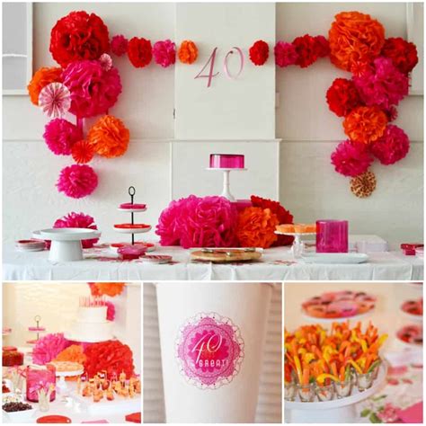 Decorating ideas range from the very easy to quite extravagant. 40th Birthday Party Idea