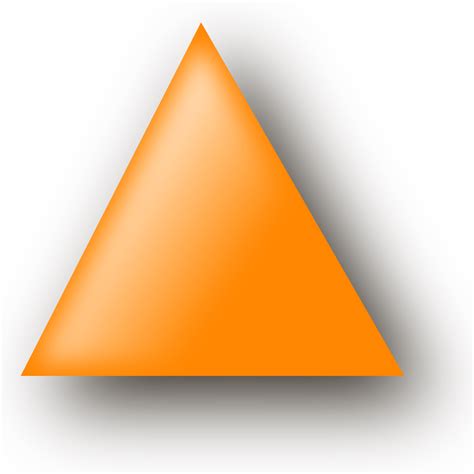 Onlinelabels Clip Art Orange Triangle