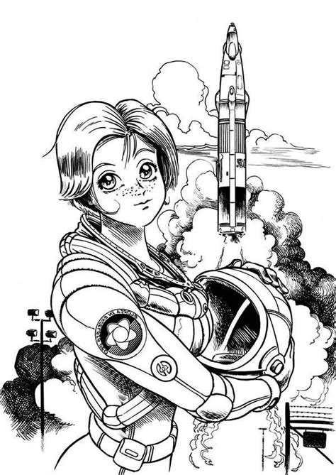 Free Astronaut Outer Space Coloring Page Download Free Astronaut Outer