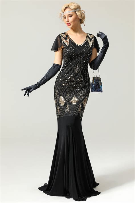 Stunning Long 1920s Dresses Great Gatsby And Flapper Styles