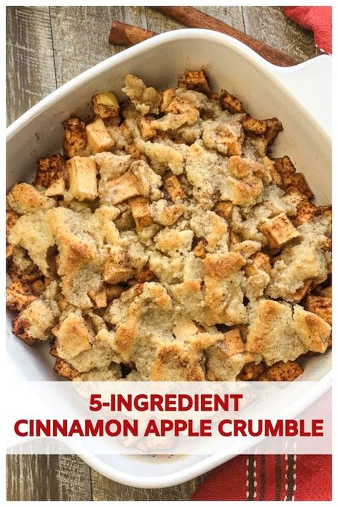 5 Ingredient Cinnamon Apple Crumble Recipe From Vals Kitchen