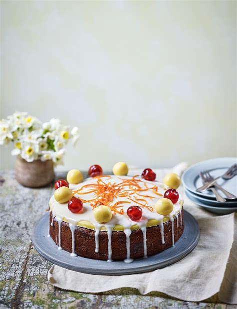 Find the perfect recipes for a beautiful easter brunch and easter dinner, including glazed ham, easy deviled eggs, and cute easter desserts. Cherry and almond Easter cake recipe | Sainsbury's Magazine