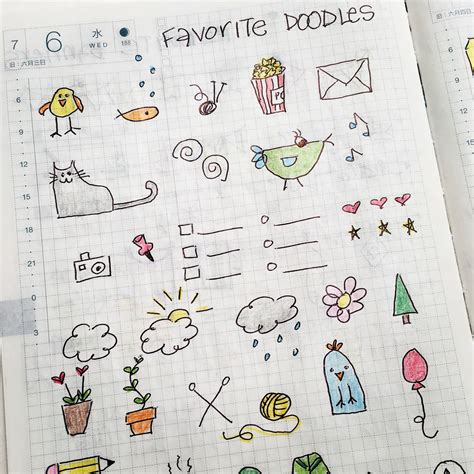 Cute Bullet Journal Doodles Ideas Inspiration Free Printables The