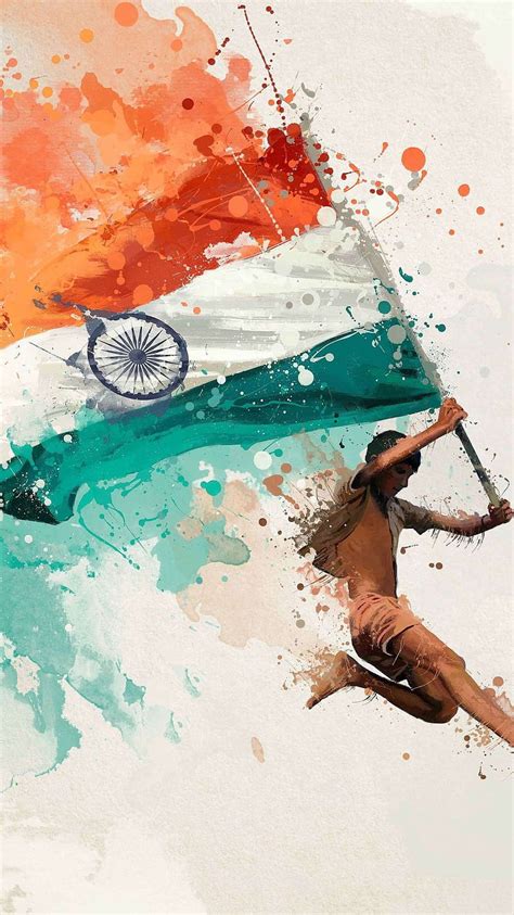 Bandera D A El Amor India Independencia Indio Jhanda Naci N Pa S Rep Blica Fondo De