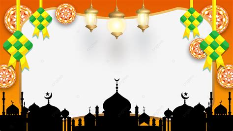 Eid Twibbon Borde Musulm N Png Marco Eid Naranja Png Y Psd Para