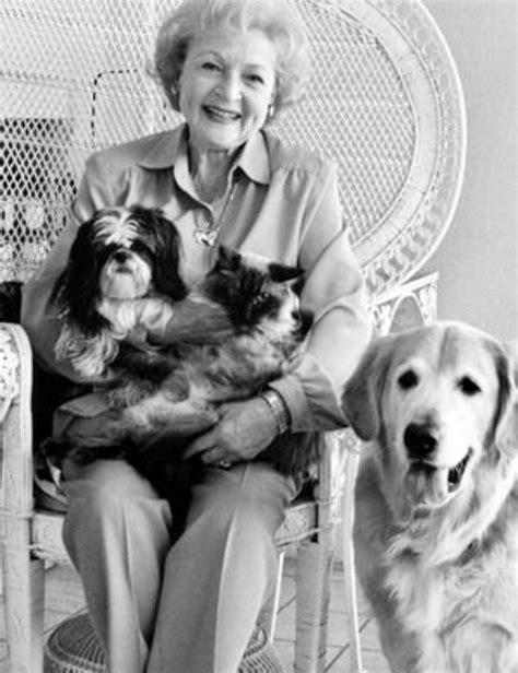 Betty White Animal Lover Extraordinaire And A Couple Of Her Dogs
