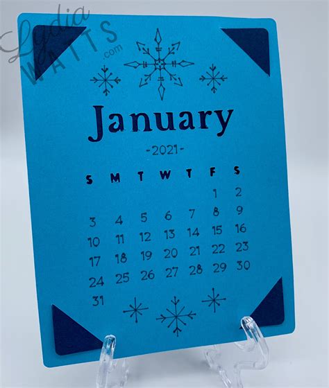 Free Calendar Project Cricut Joy Compatible • Lydia Watts