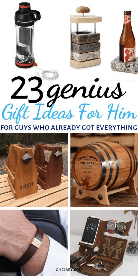 You're often undecided about whether he'll the excellent and pleasant birthday gift. 24 Unique Gift Ideas for Men Who Have Everything (2019 ...