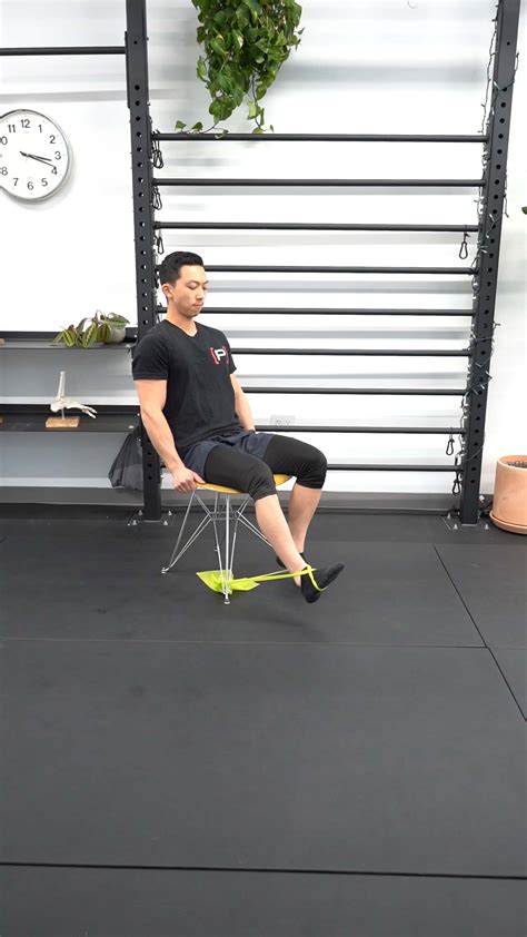 Seated Knee Extension With Band P Rehab