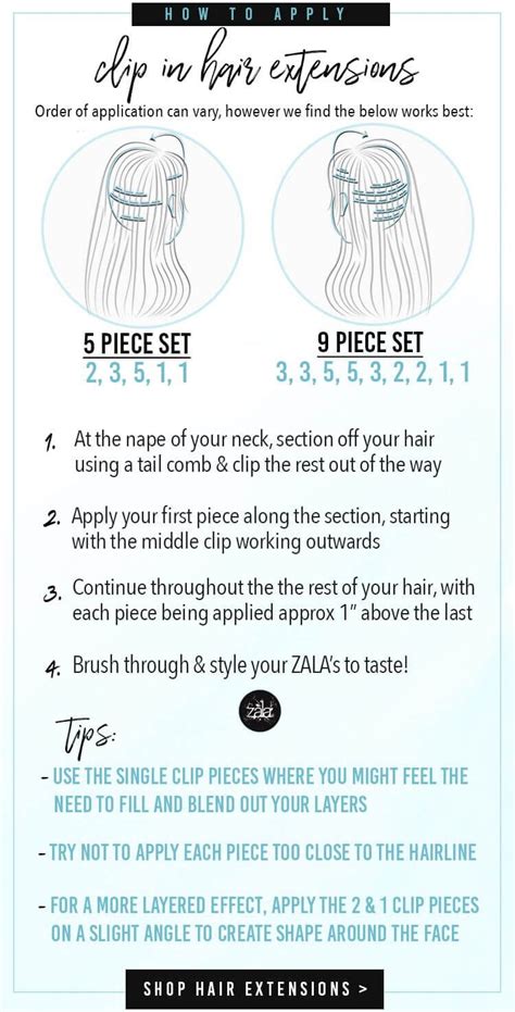 How To Apply Clip In Hair Extensions Zala Us