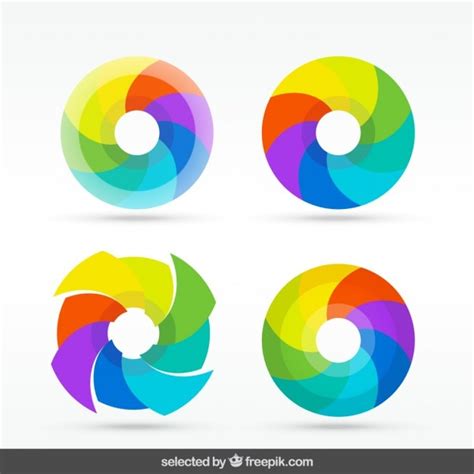 Free Vector Colorful Logos Collection