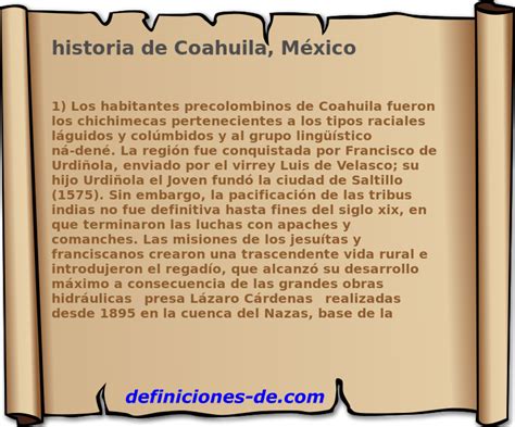 Historia De Coahuila México