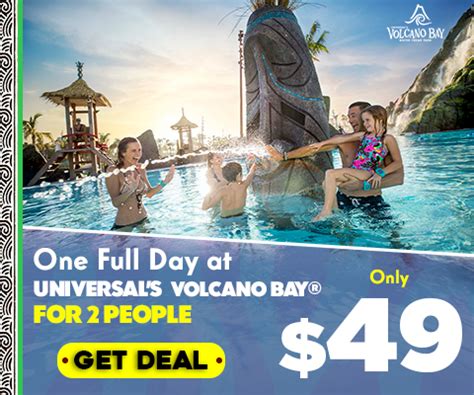 Face masks required for travellers in public areas. Volcano Bay Discount Tickets - Volcano Bay Tickets Cheap