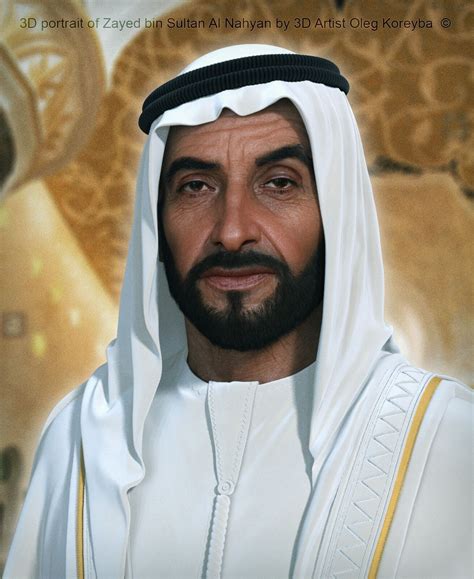 Sheikh Zayed Bin Sultan Al Nahyan Rendered D Prints OFF