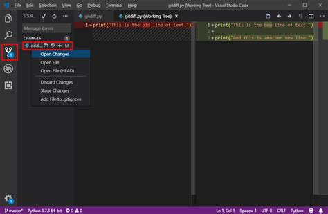 How Can I See Git Diff On The Visual Studio Code Side By Side File Gang Of Coders