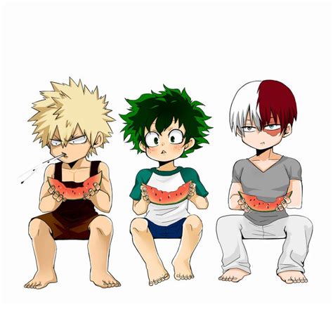 Boku no Hero Academia || Katsuki Bakugou, Midoriya Izuku ... Cute japan deku todoroki shouto dekuxtodoroki freetoedi.