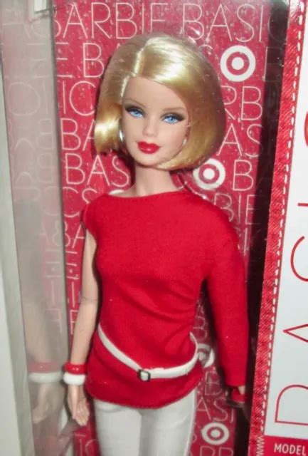 Signed Target Exclusive Barbie Basics Collection Red Nrfb Model No