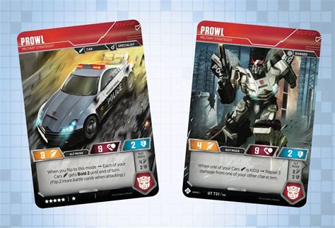 Transformers trading card game design lead ken nagle brings great wave 3 news to us today, with the reveal of private. Prowl, Skywarp and Wheeljack revealed for the Official Transformers Trading Card Game