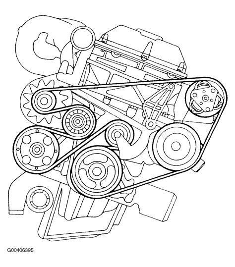 1996 Saab 900 Serpentine Belt Routing and Timing Belt Diagrams