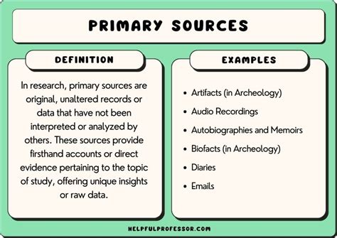 21 Examples Of Primary Sources A To Z List