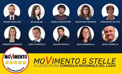 10 Nuovi Portavoce Del Movimento 5 Stelle In Regione Lazio Il Blog Delle Stelle