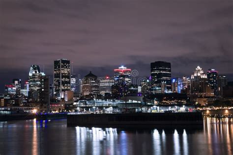 Montreal At Night Stock Image Image Of Buildings Building 109020957